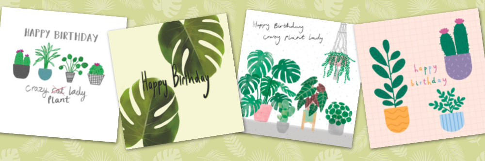 plant birthday cards on wuzci