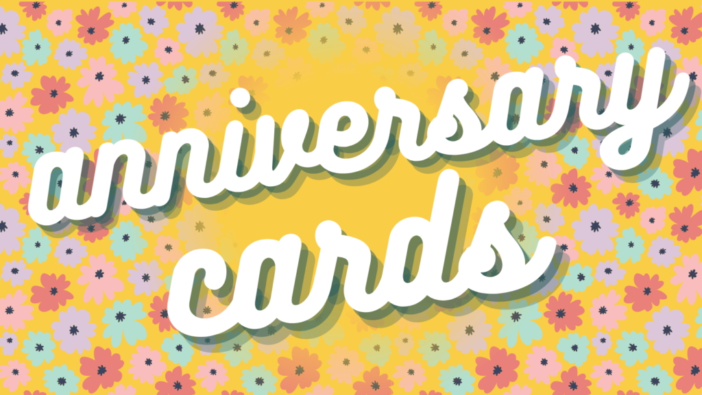 anniversary floral greetings cards