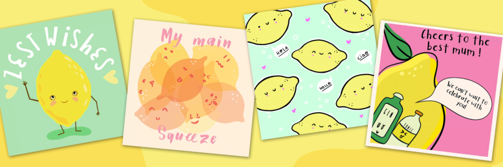 lemon greeting cards