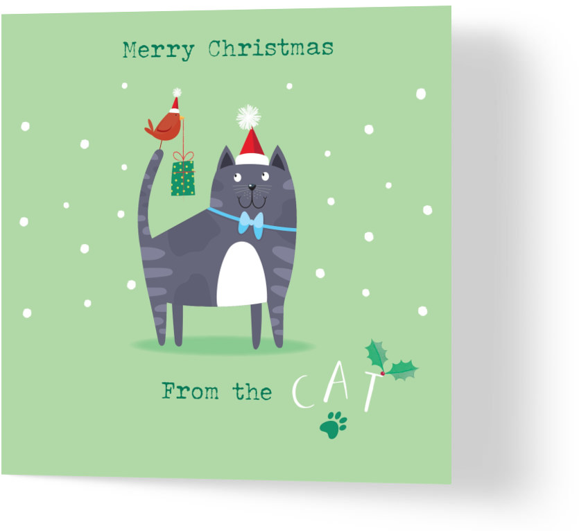 Merry Christmas from the Cat | Wuzci